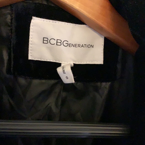 BCBG Velvet Down Puffy Coat - Picture 3 of 5